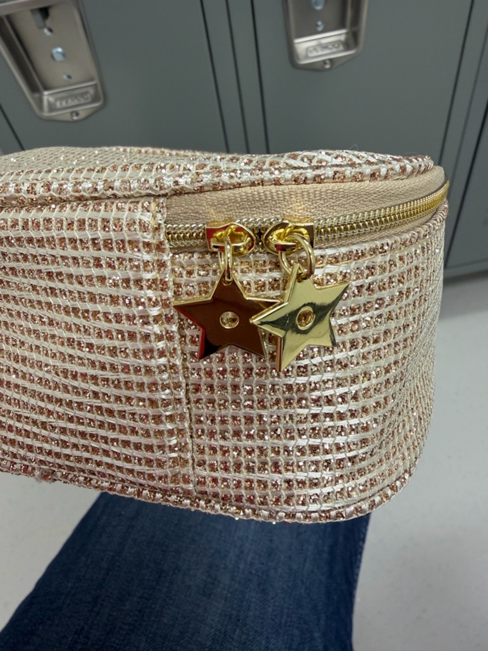 Christian Dior Gold Glitter Mini Top-Handle Bag - Picture 4 of 7